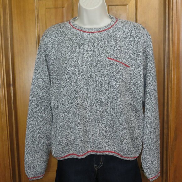 Coldwater Creek Brown Heather Sweater Crew Neck Long Sleeve Size Large - Picture 6 of 8